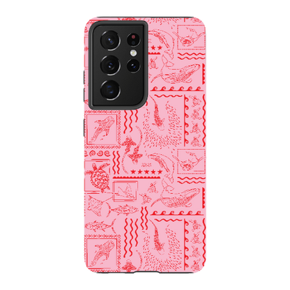 Samsung Tough Case - Busy Print Pinks