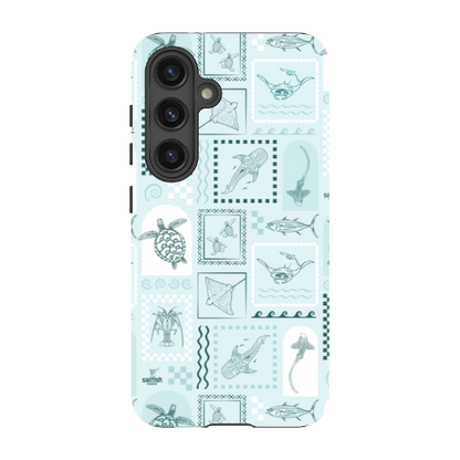 Samsung Tough Case - Arches Print Teal