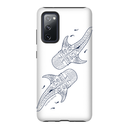 Samsung Tough Phone Case - Whale Sharks Outline - Sailfish Creative