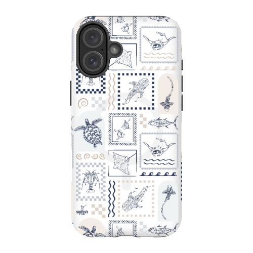 iPhone MagSafe Tough Phone Case - Arches Print Beige