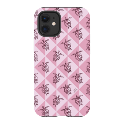 iPhone Tough Phone Case - Turtle Diamonds Orchid