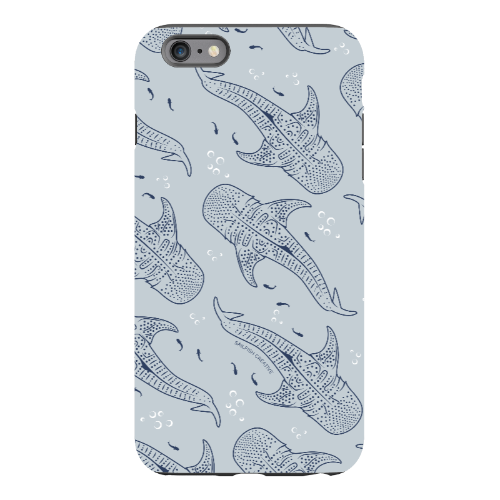 iPhone Tough Phone Case - Whale Sharks Pattern