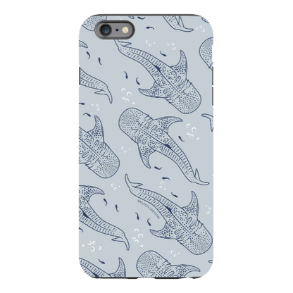 iPhone Tough Phone Case - Whale Sharks Pattern