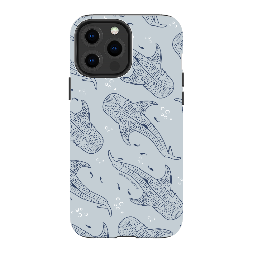 iPhone Tough Phone Case - Whale Sharks Pattern - Sailfish Creative
