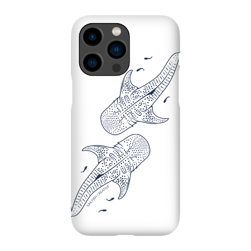 iPhone Snap Phone Case - Whale Sharks Outline - Sailfish Creative