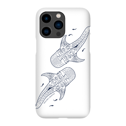 iPhone Snap Phone Case - Whale Sharks Outline - Sailfish Creative