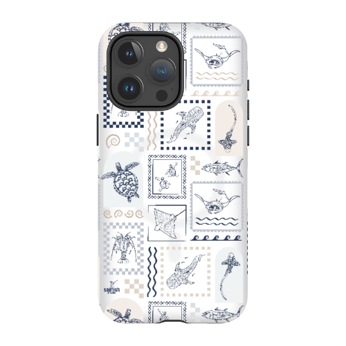 iPhone MagSafe Tough Phone Case - Arches Print Beige