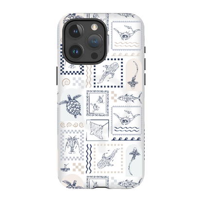 iPhone MagSafe Tough Phone Case - Arches Print Beige