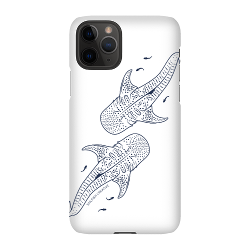 iPhone Snap Phone Case - Whale Sharks Outline - Sailfish Creative