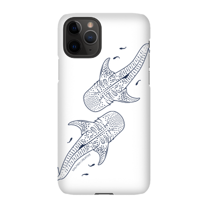 iPhone Snap Phone Case - Whale Sharks Outline - Sailfish Creative