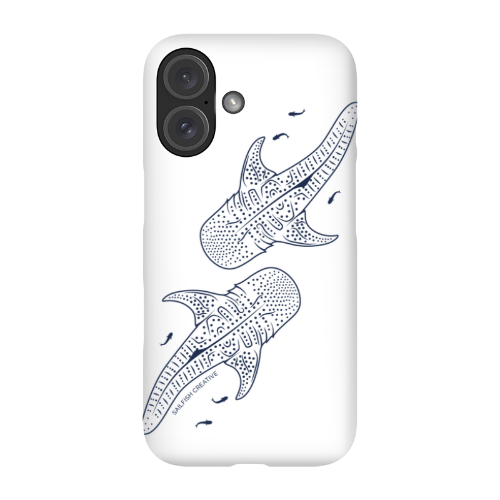 iPhone Snap Phone Case - Whale Sharks Outline - Sailfish Creative
