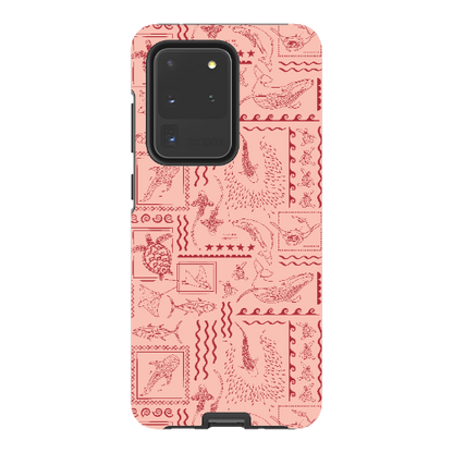Samsung Tough Case - Busy Print Coral