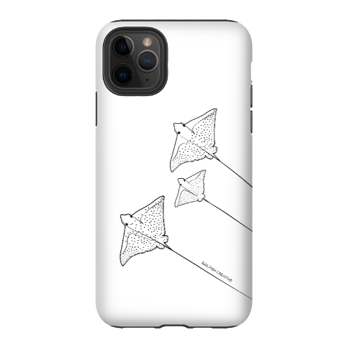 iPhone Tough Phone Case - Eagle Ray Outline - Sailfish Creative