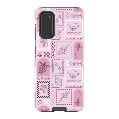 Samsung Tough Case - Arches Print Orchid
