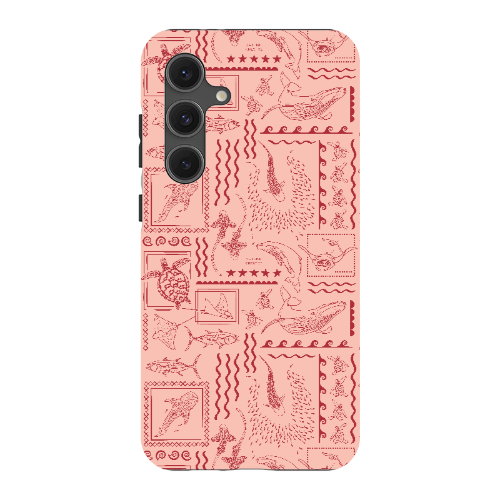 Samsung Tough Case - Busy Print Coral