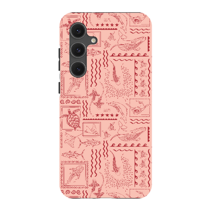 Samsung Tough Case - Busy Print Coral