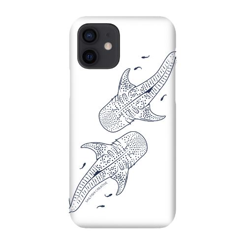 iPhone Snap Phone Case - Whale Sharks Outline - Sailfish Creative