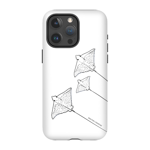 iPhone Tough Phone Case - Eagle Ray Outline - Sailfish Creative