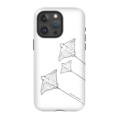 iPhone Tough Phone Case - Eagle Ray Outline - Sailfish Creative
