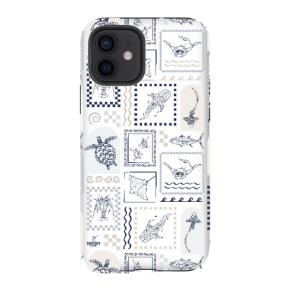 iPhone Tough Phone Case - Arches Print Beige