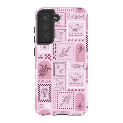 Samsung Tough Case - Arches Print Orchid