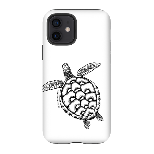iPhone Tough Phone Case - Turtle Outline - Sailfish Creative