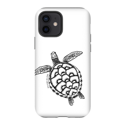 iPhone Tough Phone Case - Turtle Outline - Sailfish Creative