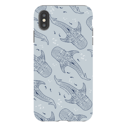 iPhone Tough Phone Case - Whale Sharks Pattern