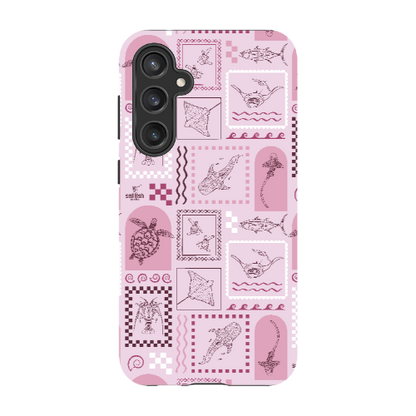Samsung Tough Case - Arches Print Orchid