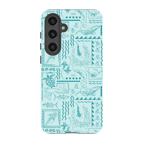 Samsung Tough Case - Busy Print Teal