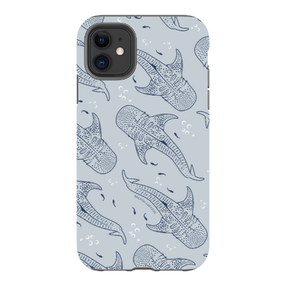 iPhone Tough Phone Case - Whale Sharks Pattern - Sailfish Creative