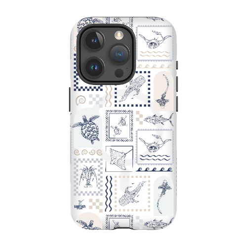 iPhone MagSafe Tough Phone Case - Arches Print Beige