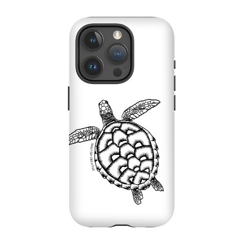 iPhone Tough Phone Case - Turtle Outline - Sailfish Creative
