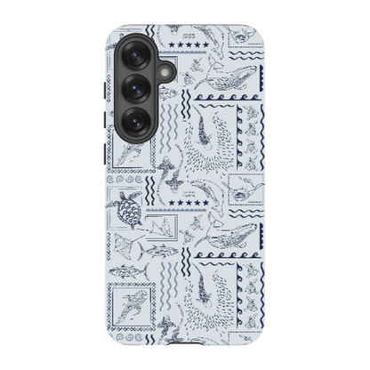 Samsung Tough Case - Busy Print Overcast Blue