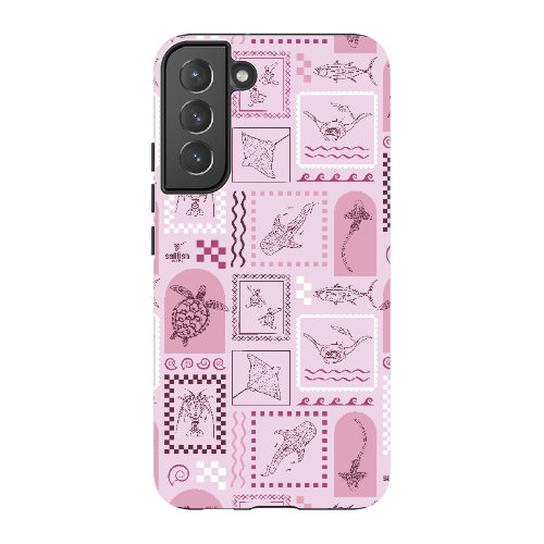 Samsung Tough Case - Arches Print Orchid