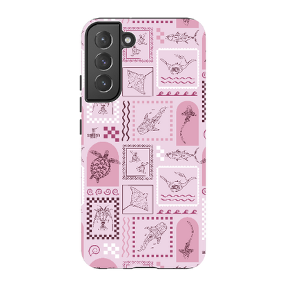 Samsung Tough Case - Arches Print Orchid