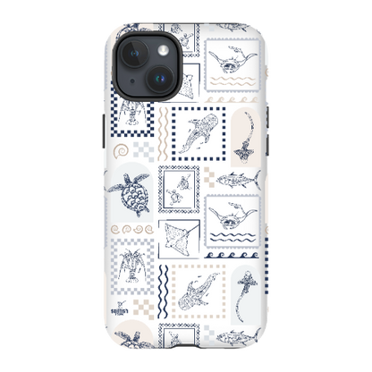 iPhone Tough Phone Case - Arches Print Beige