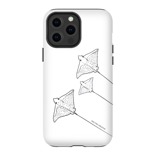 iPhone Tough Phone Case - Eagle Ray Outline - Sailfish Creative
