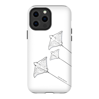 iPhone Tough Phone Case - Eagle Ray Outline - Sailfish Creative