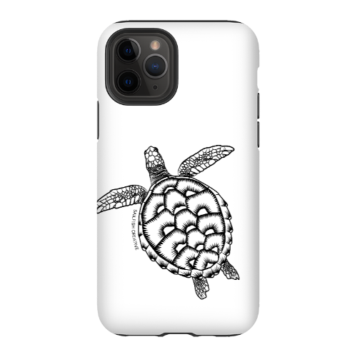 iPhone Tough Phone Case - Turtle Outline - Sailfish Creative