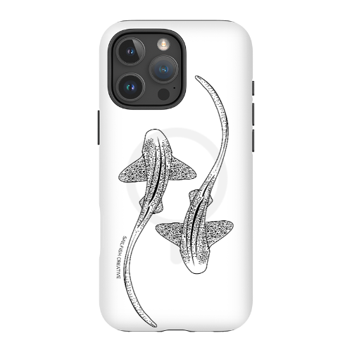 iPhone MagSafe Tough Case - Leopard Shark Outline - Sailfish Creative