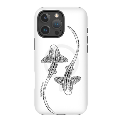 iPhone MagSafe Tough Case - Leopard Shark Outline - Sailfish Creative