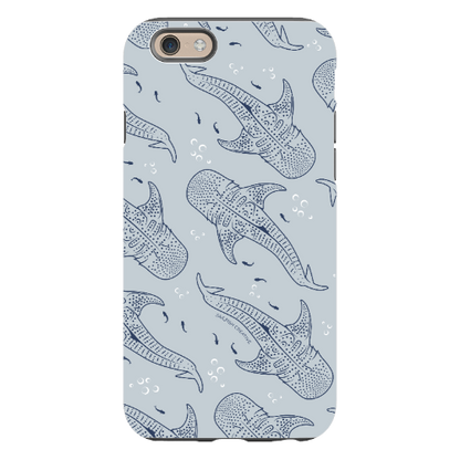 iPhone Tough Phone Case - Whale Sharks Pattern - Sailfish Creative
