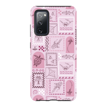 Samsung Tough Case - Arches Print Orchid