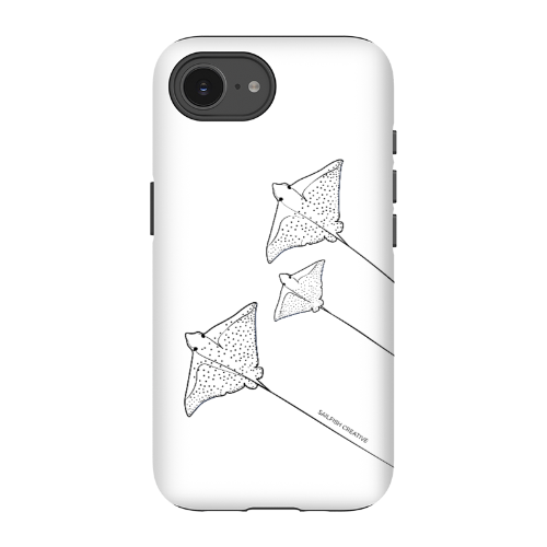 iPhone Tough Phone Case - Eagle Ray Outline - Sailfish Creative