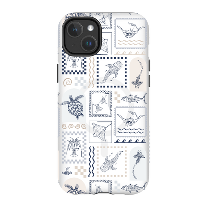 iPhone MagSafe Tough Phone Case - Arches Print Beige