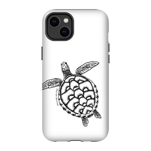 iPhone Tough Phone Case - Turtle Outline - Sailfish Creative