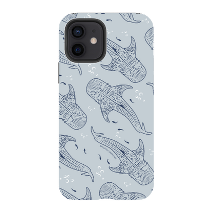 iPhone Tough Phone Case - Whale Sharks Pattern