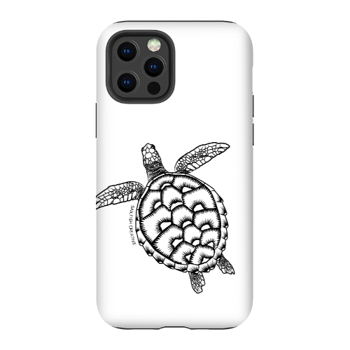 iPhone Tough Phone Case - Turtle Outline - Sailfish Creative