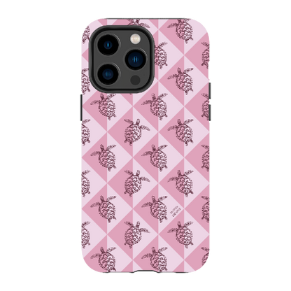 iPhone Tough Phone Case - Turtle Diamonds Orchid